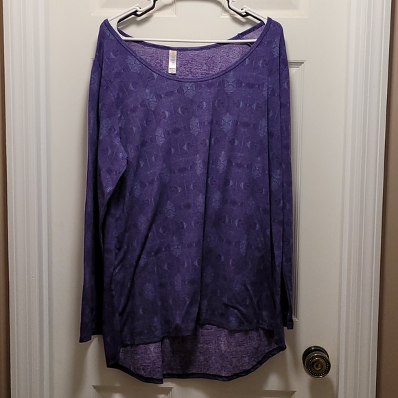 Lularoe Purple Lynnae Size 2xl - Picture 2 of 4